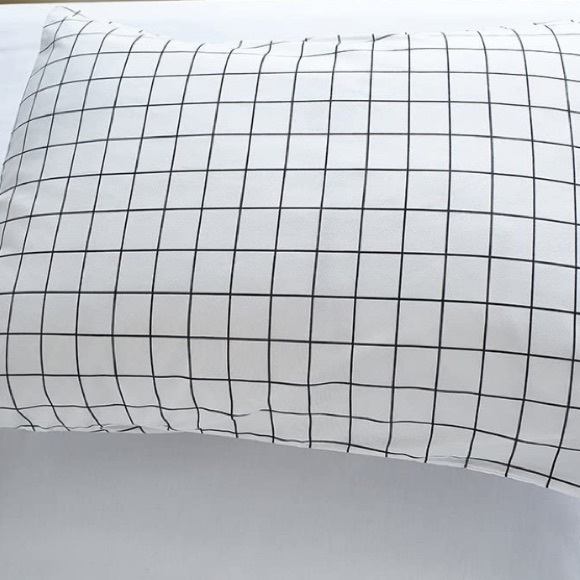 Aesthetic Grid Duvet Bedding Set 3 Pieces - Picture 3 of 6